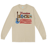 Mushroom freedom rocks with guitar Long Sleeve Tee - Artiststas