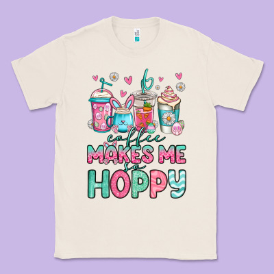 Easter Coffee Makes Me So Hoppy Classic Tee Designed By Jasminsmagicworld