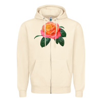 Sandshell chicago peace rose Zipper Hoodie - LillyAllenDesigns