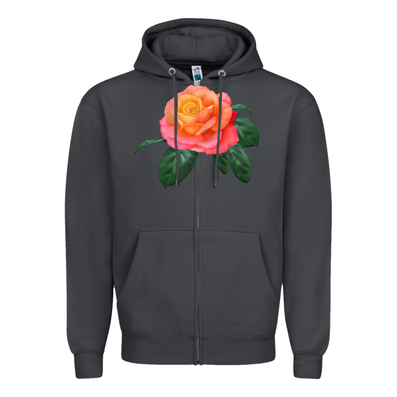Chicago Peace Rose Zipper Hoodie by LillyAllenDesigns | Teevron