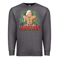 Charcoal Heather Christmas dough Premium Sweatshirt - MaliasSmallBusiness