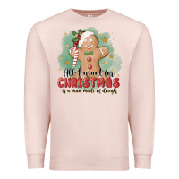 Pale Pink Christmas dough Premium Sweatshirt - MaliasSmallBusiness