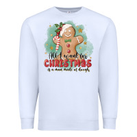 White Christmas dough Premium Sweatshirt - MaliasSmallBusiness