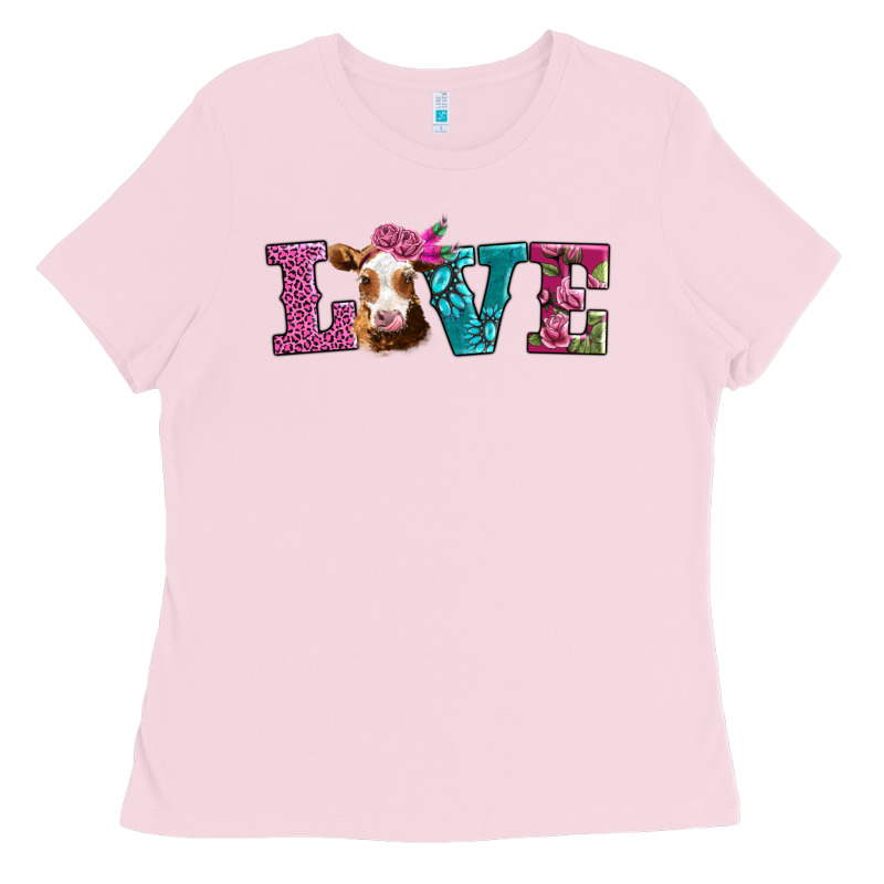 Love With Guernsey Cow Ladies Tee by AdoDesignShop | Teevron