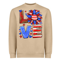 Mushroom love america sunflower Heavyweight Sweatshirt - HRA Design Shop
