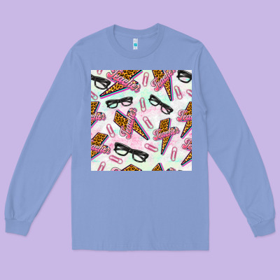 Teacher Thunderbolt And Glasses Long Sleeve Tee Designed By Bundleandbundleshop