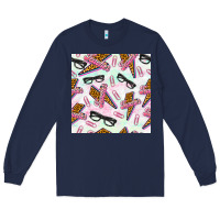 Navy teacher thunderbolt and glasses Long Sleeve Tee - BundleAndBundleShop