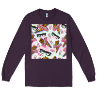 Plum teacher thunderbolt and glasses Long Sleeve Tee - BundleAndBundleShop