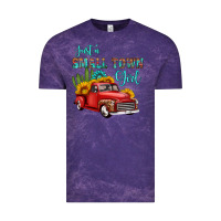 Cloud Purple just a small town girl with car Vintage Tee - HRA Design Shop