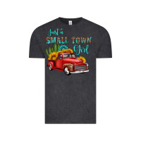 Vintage Black just a small town girl with car Vintage Tee - HRA Design Shop