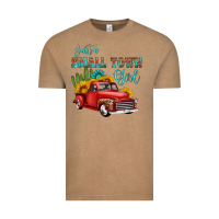 Vintage Coffee just a small town girl with car Vintage Tee - HRA Design Shop