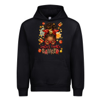 Black santa favorite banker afro messy bun Urban Hoodie - texasbilliewilder