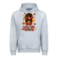 Heather Grey santa favorite banker afro messy bun Urban Hoodie - texasbilliewilder
