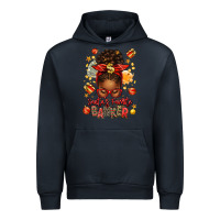 Navy santa favorite banker afro messy bun Urban Hoodie - texasbilliewilder