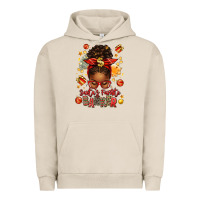Pigment French Oak santa favorite banker afro messy bun Urban Hoodie - texasbilliewilder