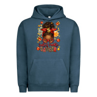 Pigment Midnight Navy santa favorite banker afro messy bun Urban Hoodie - texasbilliewilder