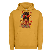 Pigment Peanut Butter santa favorite banker afro messy bun Urban Hoodie - texasbilliewilder