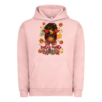 Pigment Salmon santa favorite banker afro messy bun Urban Hoodie - texasbilliewilder