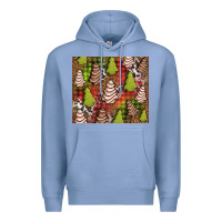 Colony Blue Christmas cakes western Premium Hoodie - Jasminsmagicworld