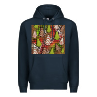 Navy Christmas cakes western Premium Hoodie - Jasminsmagicworld
