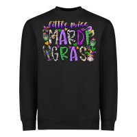Black little miss mardi gras Heavyweight Sweatshirt - RacoonDesign