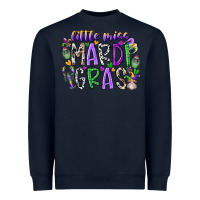 Navy little miss mardi gras Heavyweight Sweatshirt - RacoonDesign