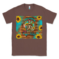 Chestnut i hate everyone but coffee helps western skeleton coffee sunflowers Classic Tee - Artiststas