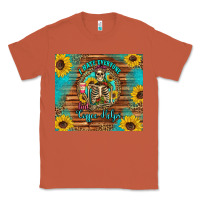 Copper i hate everyone but coffee helps western skeleton coffee sunflowers Classic Tee - Artiststas