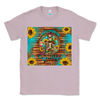 Lilac i hate everyone but coffee helps western skeleton coffee sunflowers Classic Tee - Artiststas