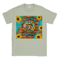 Matcha i hate everyone but coffee helps western skeleton coffee sunflowers Classic Tee - Artiststas