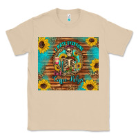 Mushroom i hate everyone but coffee helps western skeleton coffee sunflowers Classic Tee - Artiststas