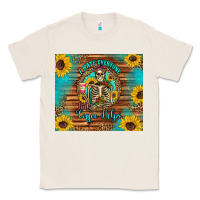 Natural i hate everyone but coffee helps western skeleton coffee sunflowers Classic Tee - Artiststas