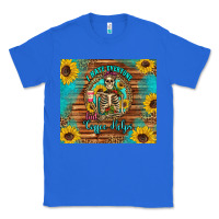 True Royal i hate everyone but coffee helps western skeleton coffee sunflowers Classic Tee - Artiststas