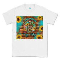 White i hate everyone but coffee helps western skeleton coffee sunflowers Classic Tee - Artiststas