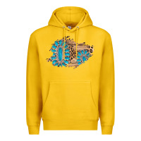 Lemon gemstone wood leopard patch Premium Hoodie - AdoDesignShop