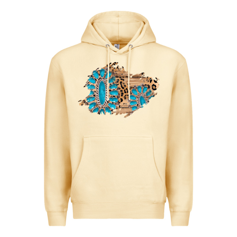 Gemstone Wood Leopard Patch Premium Hoodie by AdoDesignShop | Teevron