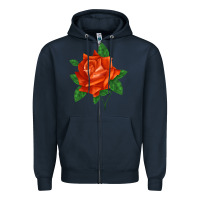 Navy tropicana rose Zipper Hoodie - LillyAllenDesigns