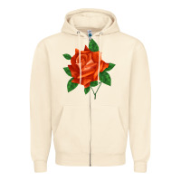 Sandshell tropicana rose Zipper Hoodie - LillyAllenDesigns