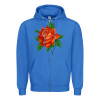 True Royal tropicana rose Zipper Hoodie - LillyAllenDesigns