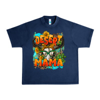 Navy desert mama   leopard Urban Heavy Tee - AdoDesignShop