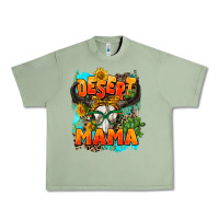 Oil Green desert mama   leopard Urban Heavy Tee - AdoDesignShop