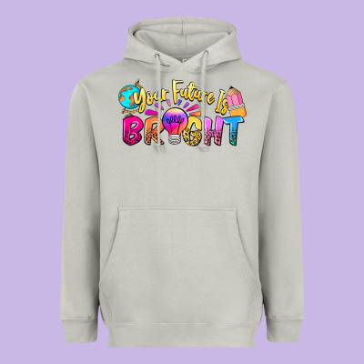 Your Future Is Bright Heavyweight Hoodie Designed By Nancycooperartshop
