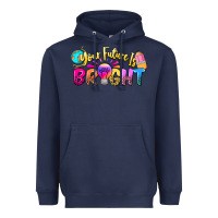 Navy your future is bright Heavyweight Hoodie - NancyCooperArtShop
