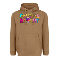 Toasted Coconut your future is bright Heavyweight Hoodie - NancyCooperArtShop