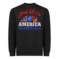 Black god bless america land that i love Heavyweight Sweatshirt - HRA Design Shop