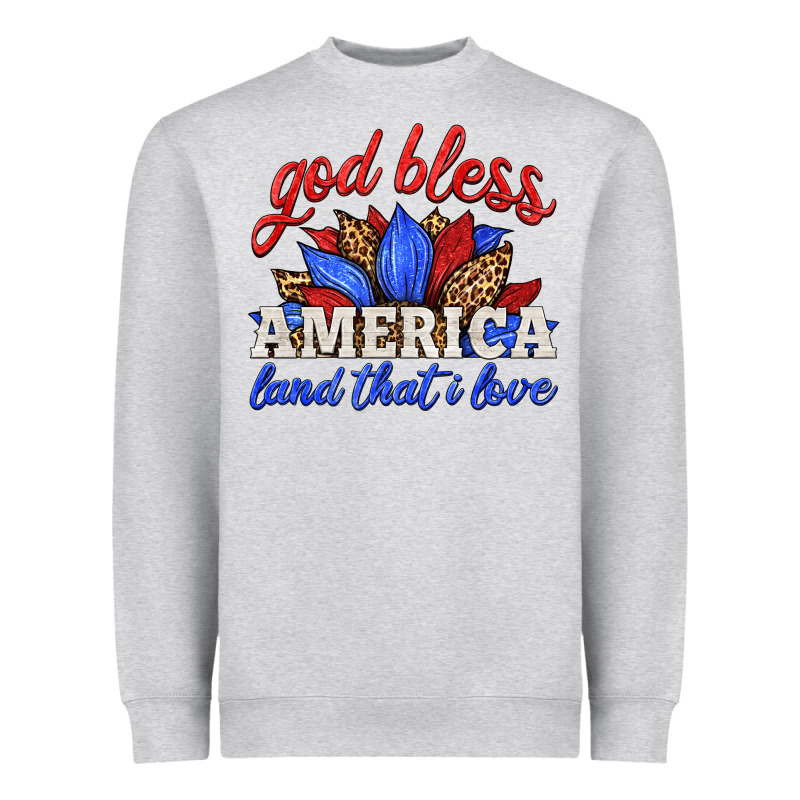 God Bless America Land That I Love Heavyweight Sweatshirt by HRA Design Shop | Teevron