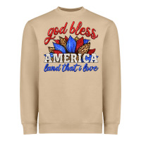 Mushroom god bless america land that i love Heavyweight Sweatshirt - HRA Design Shop