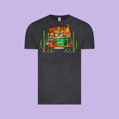 Cinco De Mayo Truck Vintage Tee Designed By Racoondesign