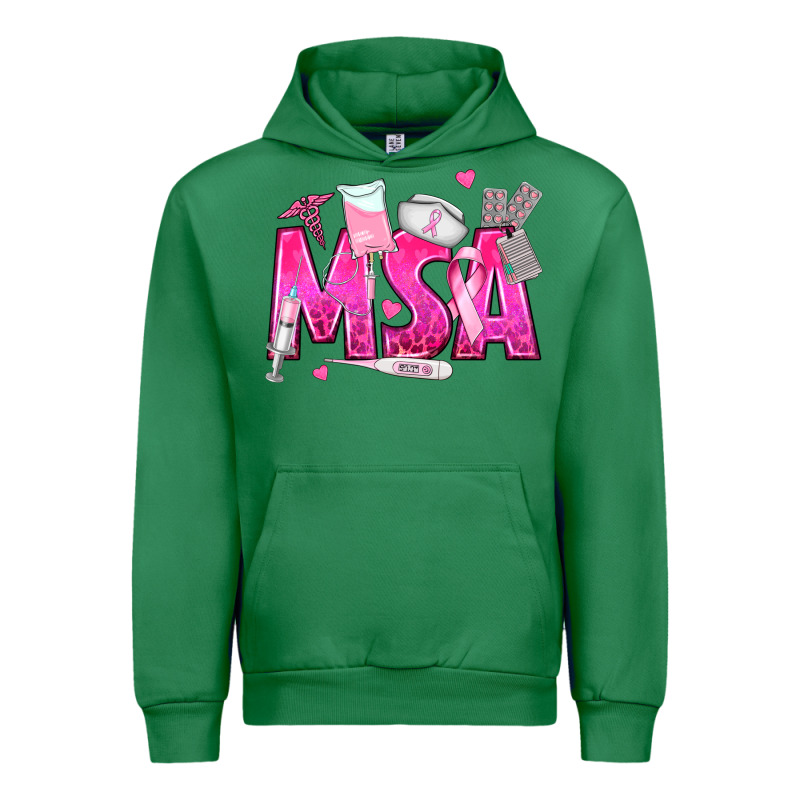 Breast Cancer Msa Medical Support Assistant Urban Hoodie by texasbilliewilder | Teevron