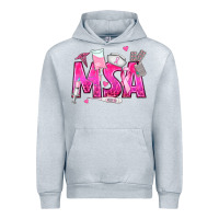 Heather Grey breast cancer msa medical support assistant Urban Hoodie - texasbilliewilder